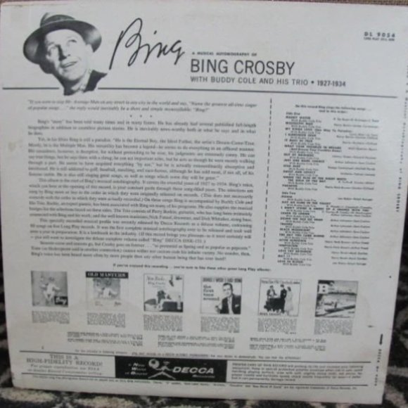 Vintage Bing Crosby Album - Vintage Vinyl - 20's Bing Crosby Record - 1920's - Picture 2 of 5